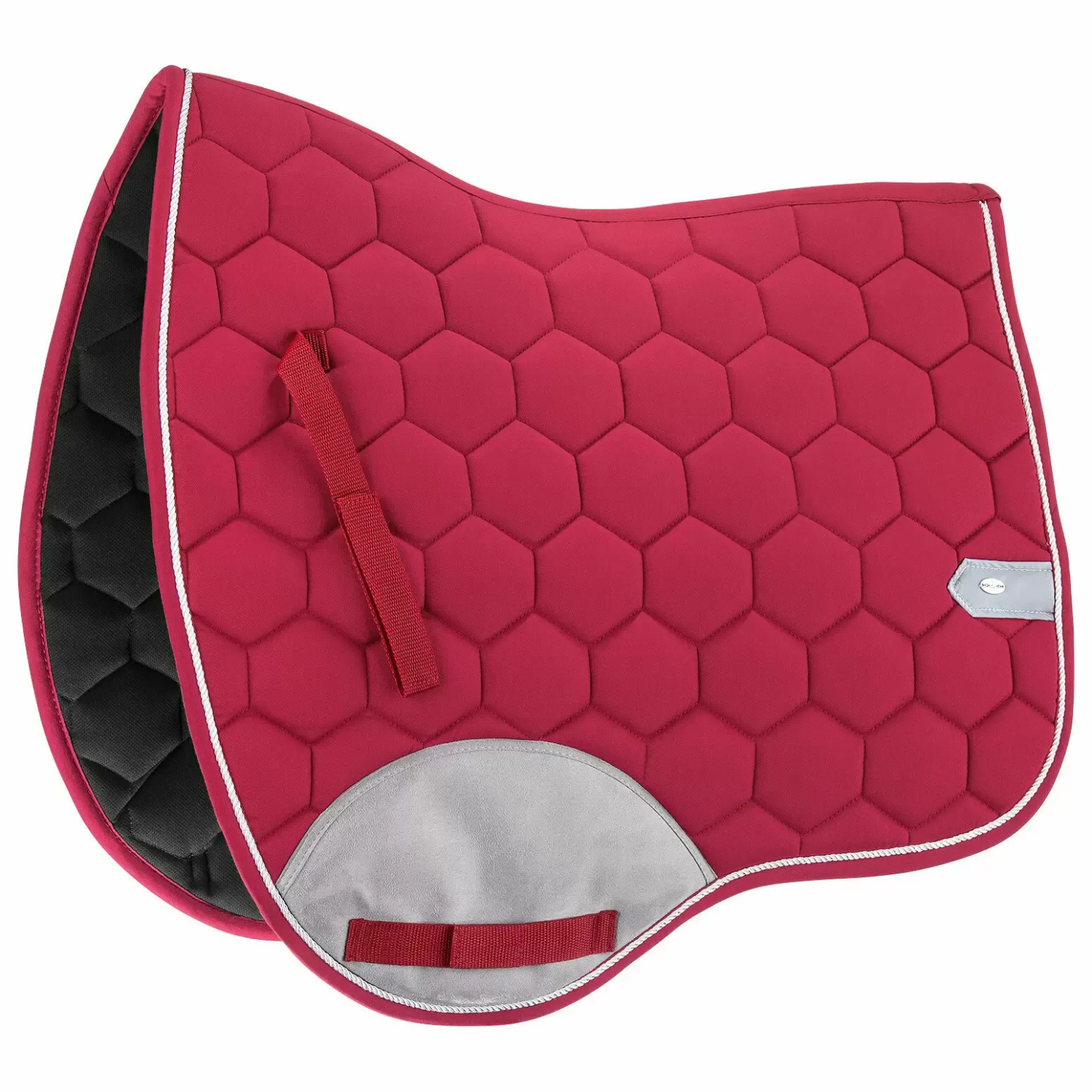 Lars | Sportief zadeldek met fluwelen singelbescherming en contrasterend sierkoord - Saddle Pad